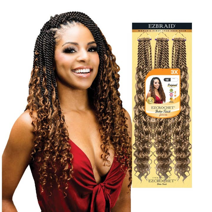 EZBRAID UK - Wholesale Hair Extensions - EZCROCHET Boho Twist 18"-3X2