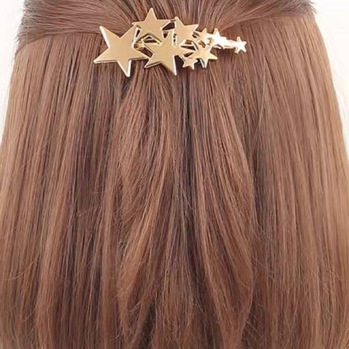 LadyJuneAccessories – wholesale Hair clip – Women’s – Gold Star Hair Clip,Hair Accessories,Barrette,Gift.Bride1