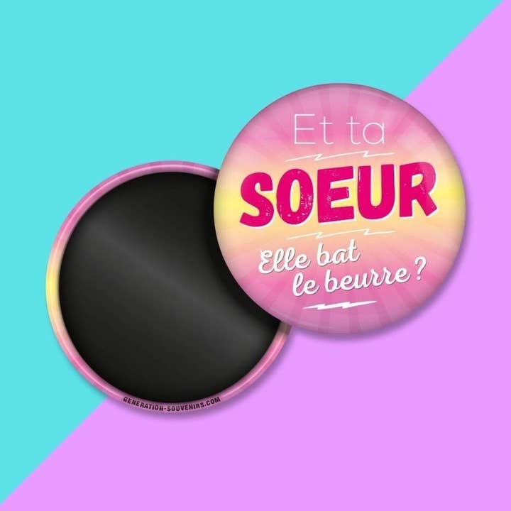Magnet – Och slår verkligen din syster smör? för wholesale av Génération Souvenirs