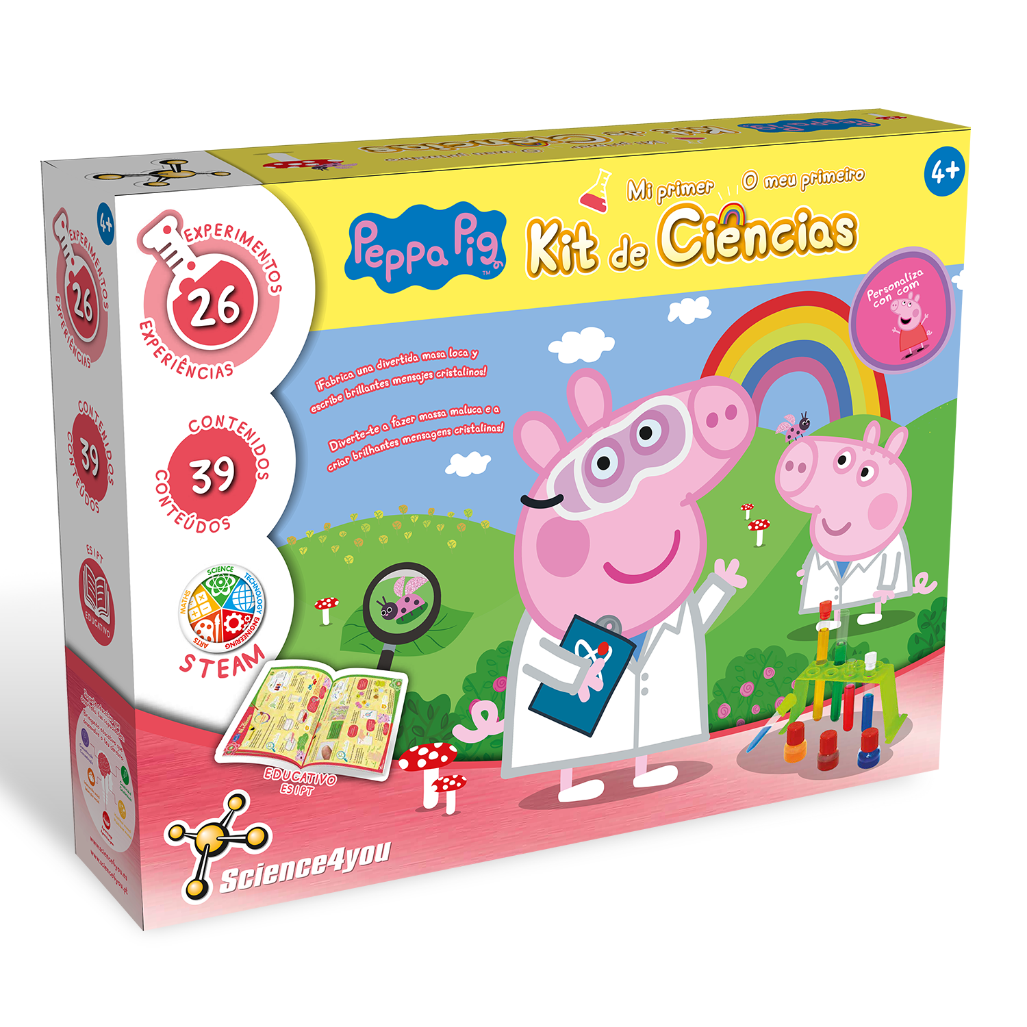 Science4you – Großhandel Spielzeugset – Kinder – Peppa Pig My First Science Kit - Spielzeug für Kinder (7 Sprachen)8