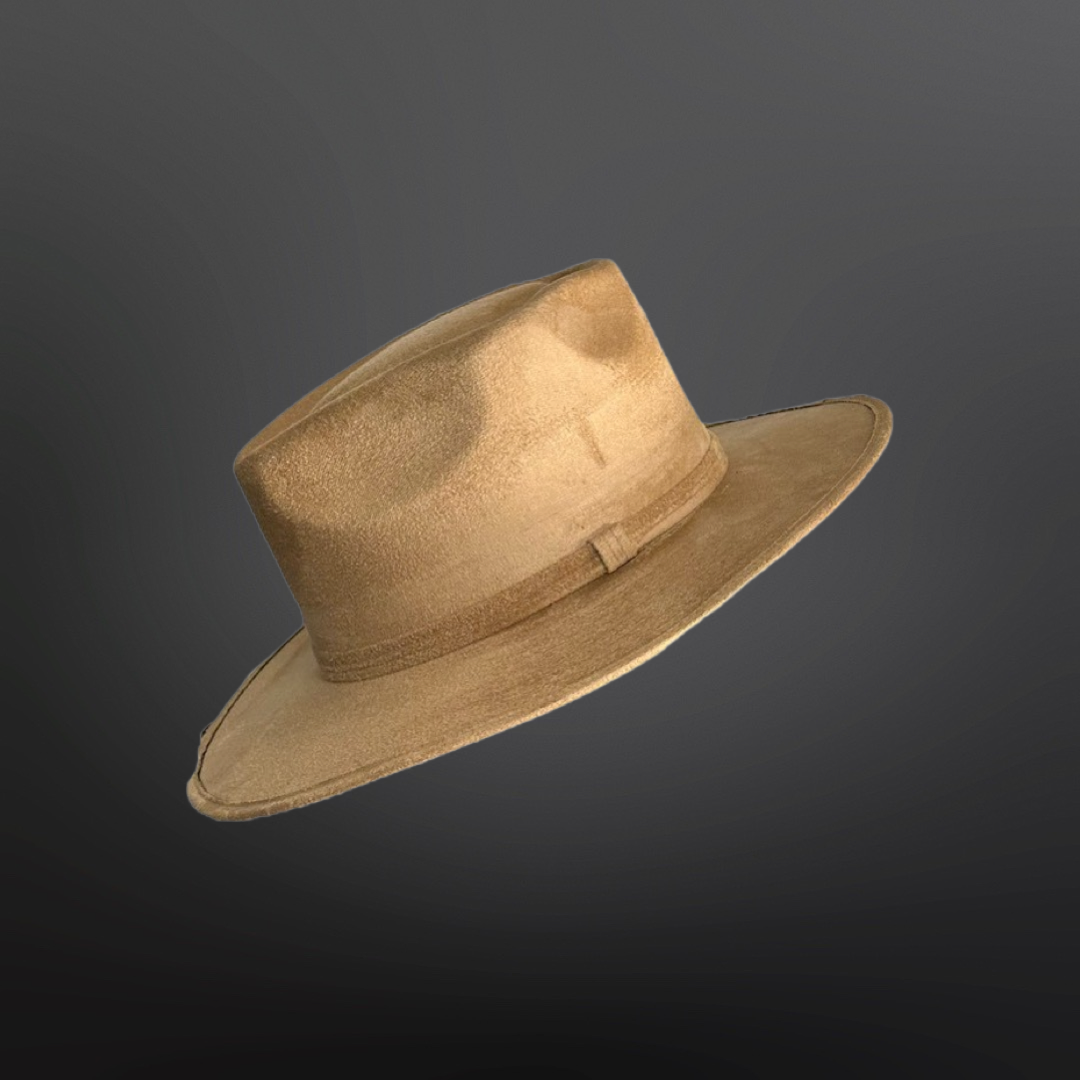 Nati Natash - Vendita all'ingrosso Fedora - Unisex - Cappello stile freccia con tesa piatta in suede vegano10