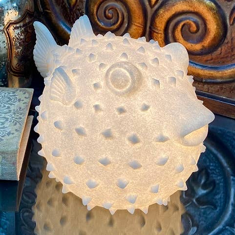 The Light Garden Collection - Wholesale Accent/Desk Lamp - 12.5" Puffer Fish Lamp