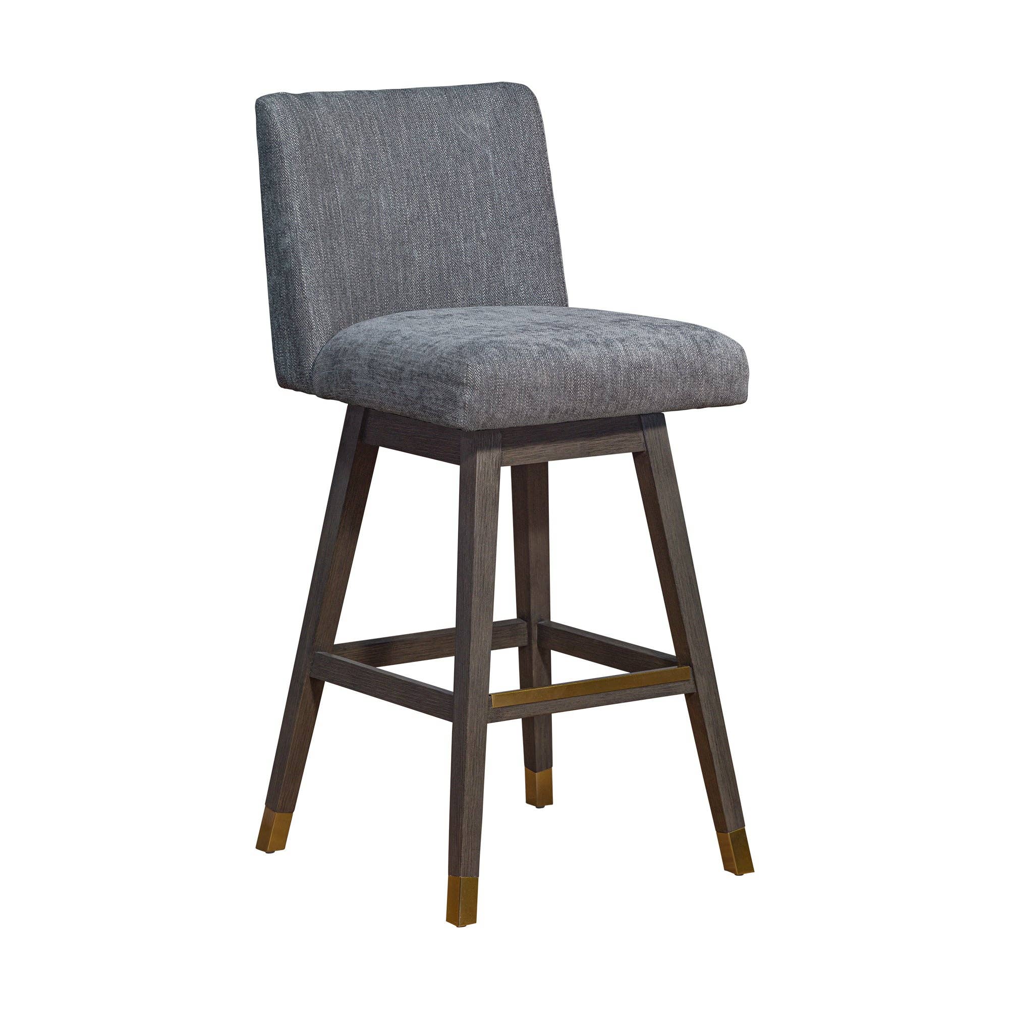 Armen Living - Wholesale Stool - Isabella Modern Upholstered Wood Swivel Barstool51