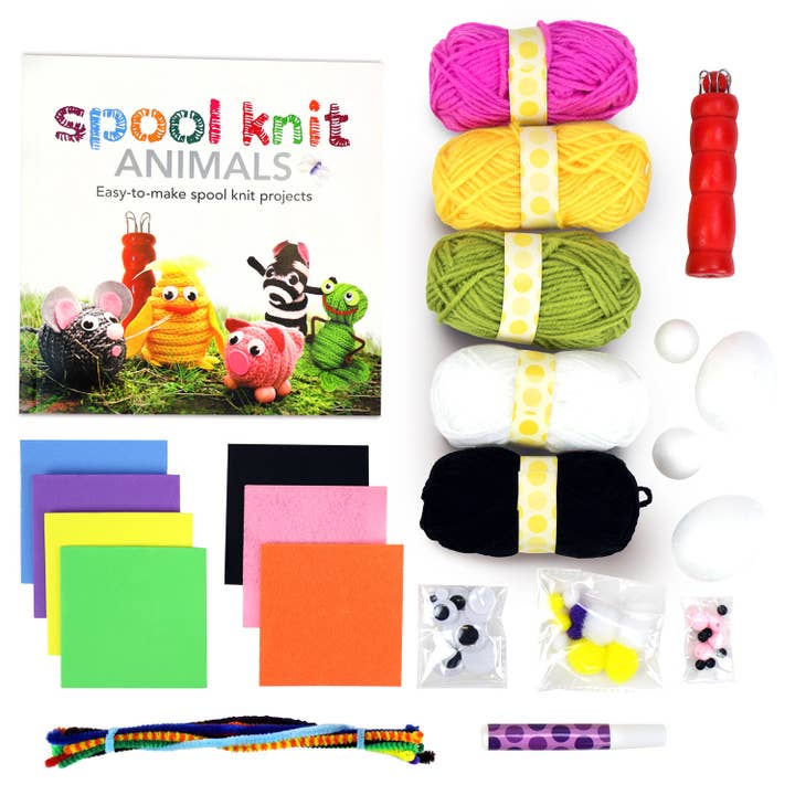 SpiceBox Product Development LTD - Wholesale DIY Craft Kit - Kids - Make & Play Spool Knit Animals2