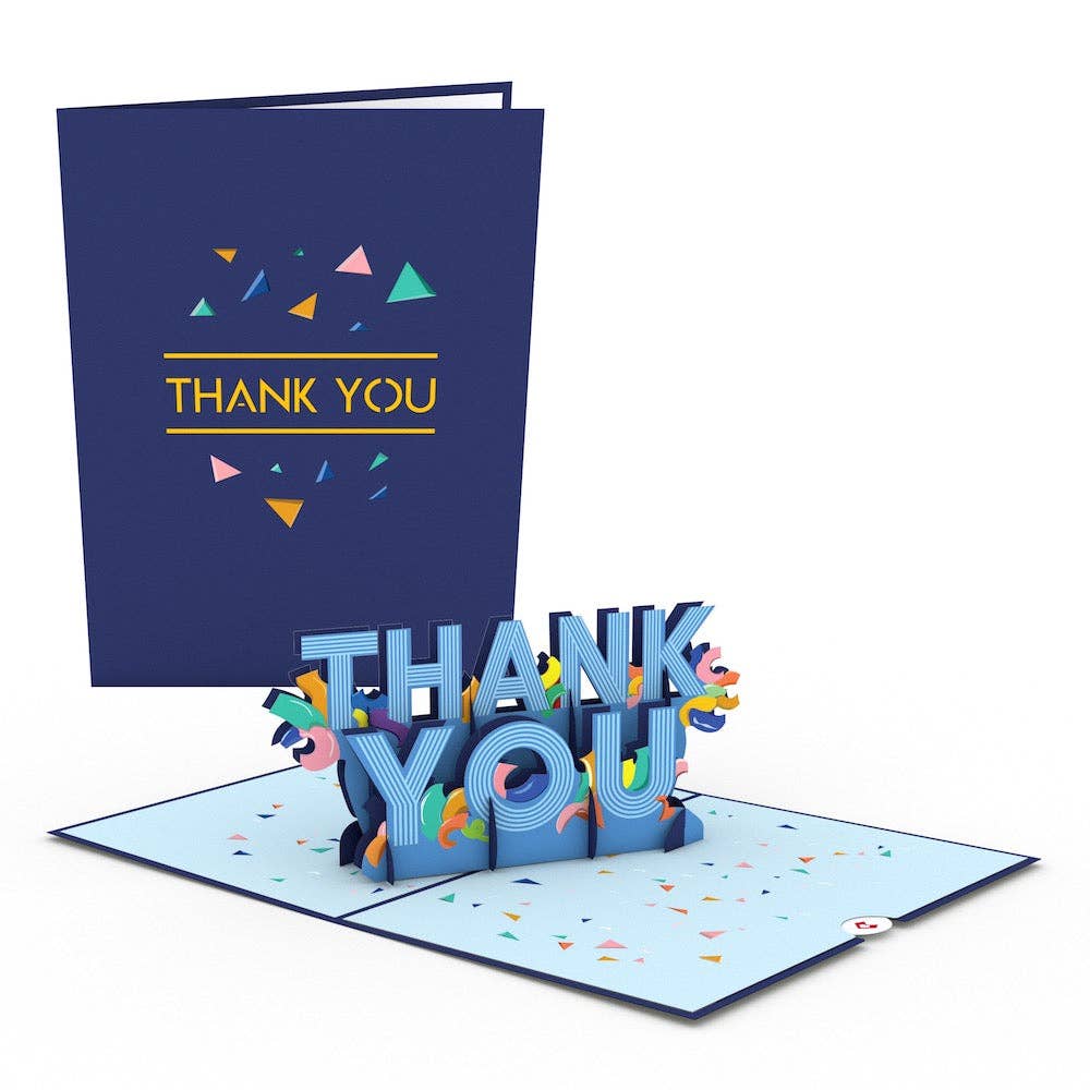 Lovepop Cards - Wholesale Thank You Card - Thank You Confetti 5x7'' Pop-up Card, Thank You Cards2