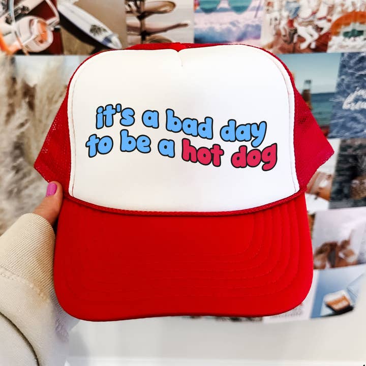 Chloe Vs Tank - Wholesale Trucker Hat - Women's - Hot Dog Trucker Hat *7 COLORS0