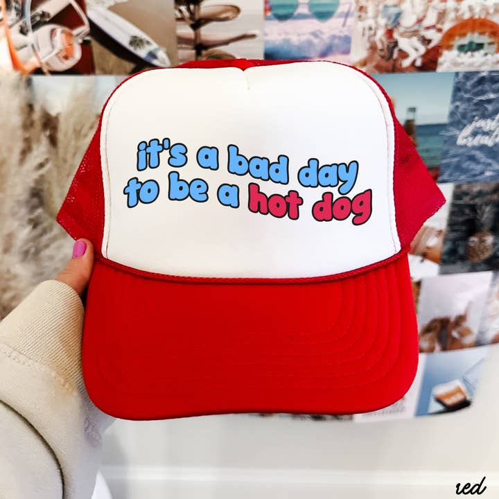 Chloe Vs Tank - Wholesale Trucker Hat - Women's - Hot Dog Trucker Hat *7 COLORS