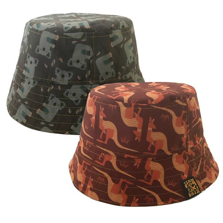 Chapéu Aussie, Chapéu Koala, Chapéu de Balde Canguroo. por atacado de Stan and Gwyn