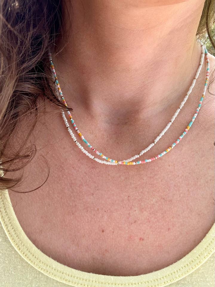 Game Day Necklaces Gold Filled Sterling Silver Beaded for wholesale by Back Bay Bead Company