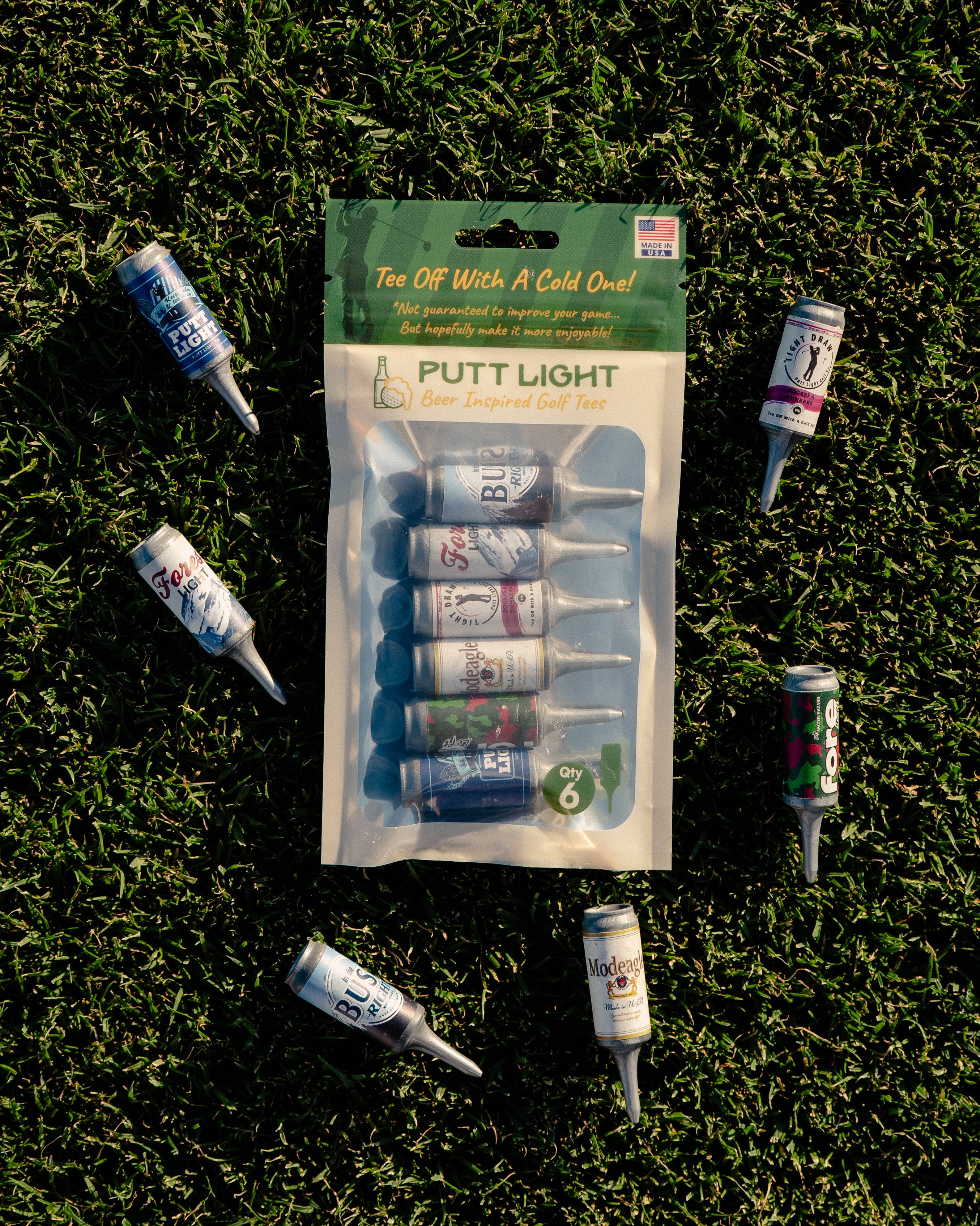 Putt Light Golf Co - Wholesale Sports & Outdoor - Beer Can Golf Tees1