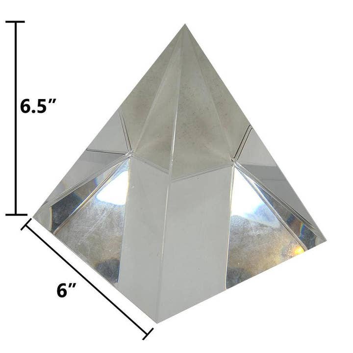 GREENROOTS USA LLC - Wholesale Spiritual Stone/Crystal - Crystal Pyramid 15cm (6" X 6.5")