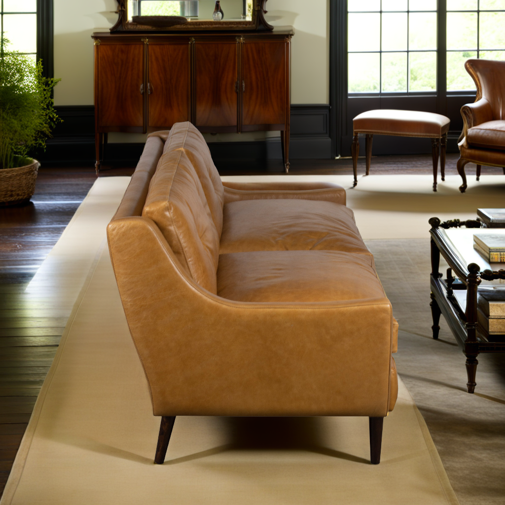 Greenwestons – Großhandel Sofas – Youngstown Zweisitzer-Sofa Premium Leder 55,5L×33,5B×32,5H''2