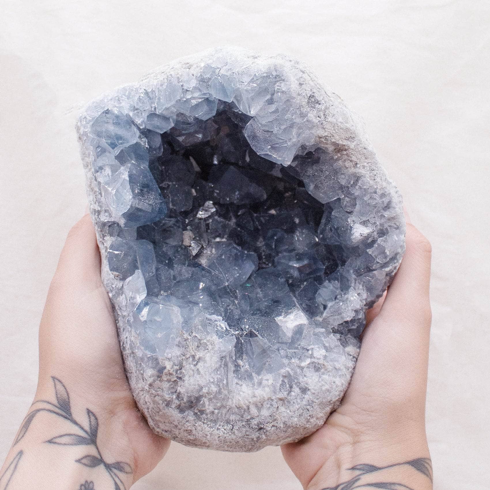 Tiny Rituals - Wholesale Spiritual Stone/Crystal - Celestine Geodes - AAA Premium Quality13
