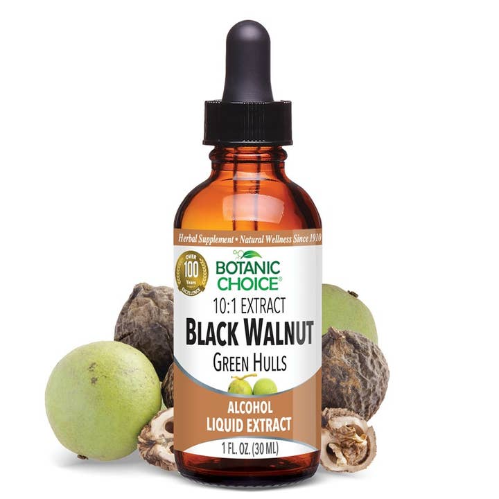 Botanic Choice – Großhandel Ätherisches Öl – Botanic Choice Flüssigextrakt aus schwarzen Walnuss-Grünschalen -1 Unze