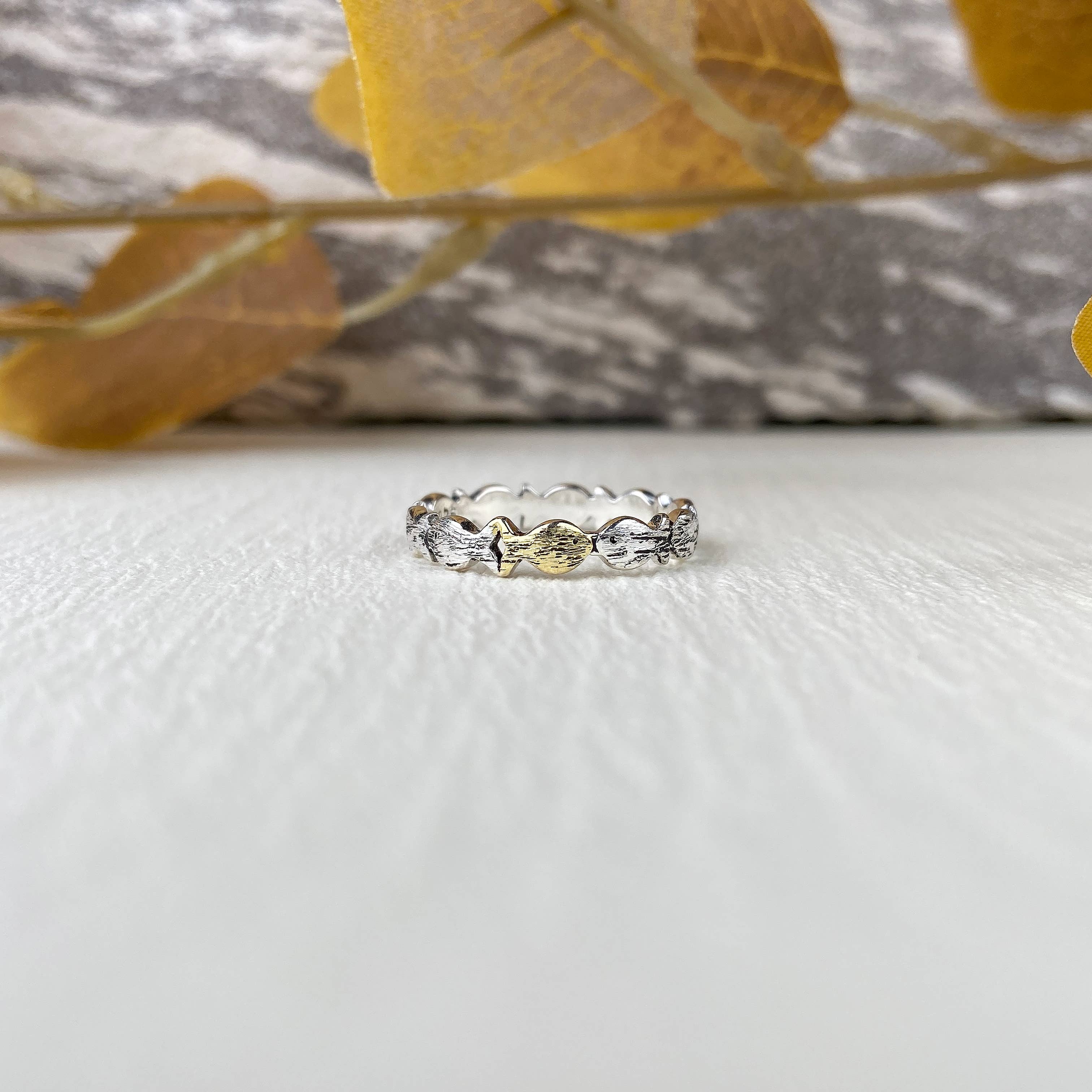 zilveren Stroomopwaartse visring voor groothandel op Faire