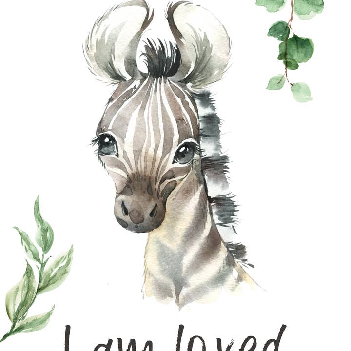 Children's Safari Print: I am love for wholesale by Maison Du Mantra