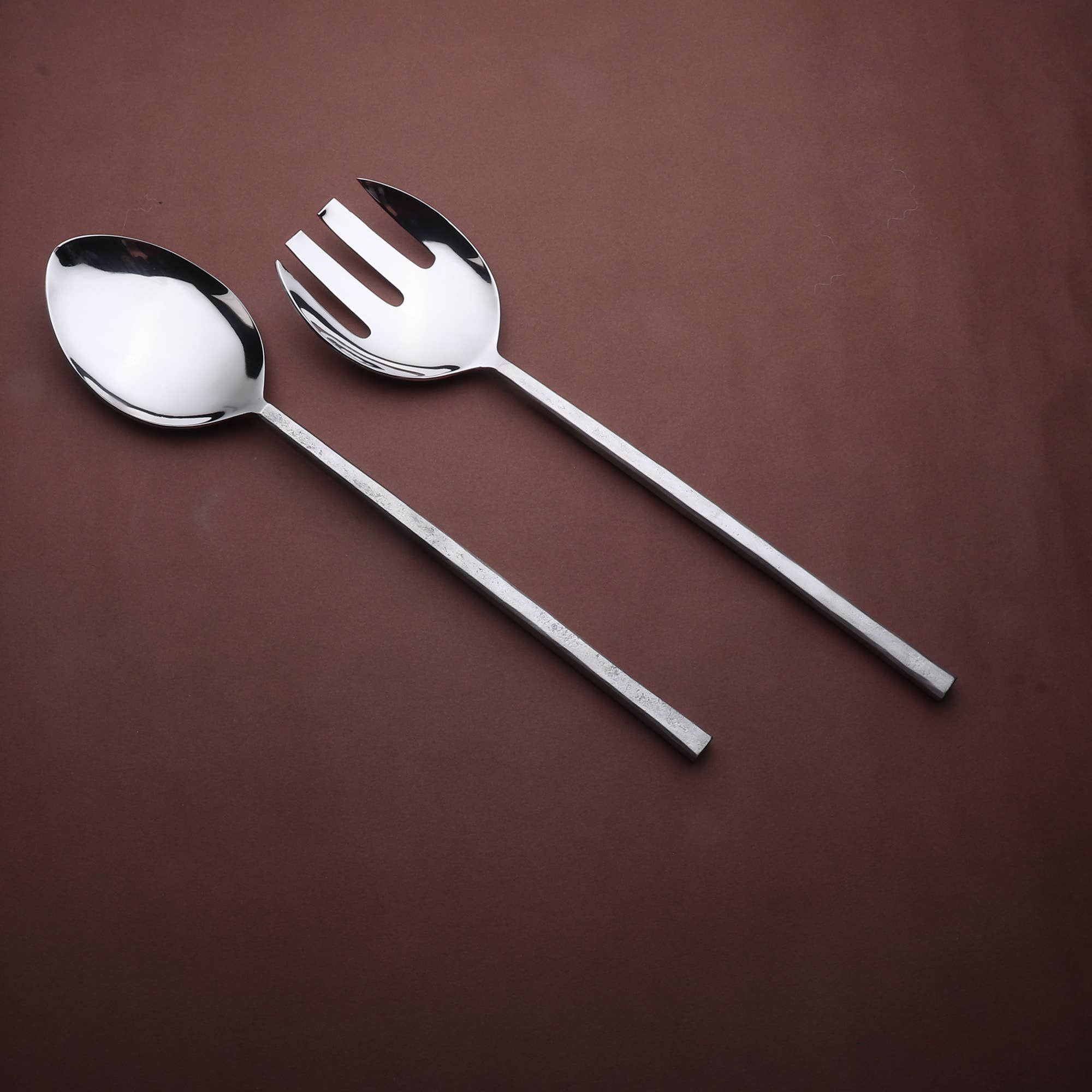 INOX artisans – wholesale Serveringsredskap – INOX Jason sallad servering 2 st. Ställ in3