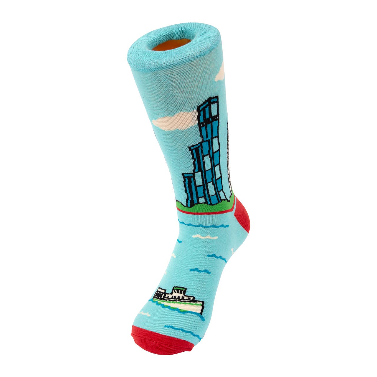 Transit Tees - Wholesale Socks - Unisex - Chicago Skyline Dress Socks1