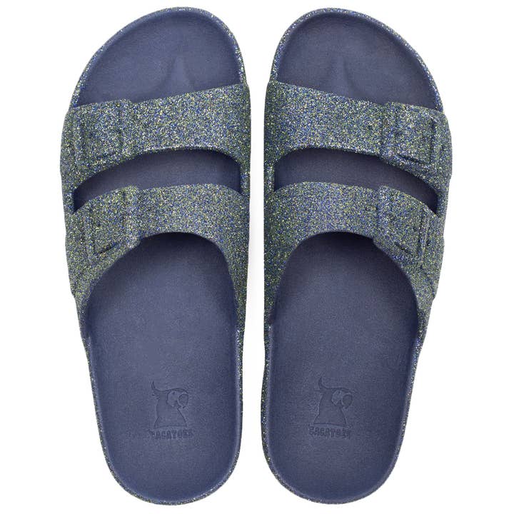 Cacatoès Trancoso Sparkly Navy Candy-scented Sandals-Women for wholesale by Cacatoès