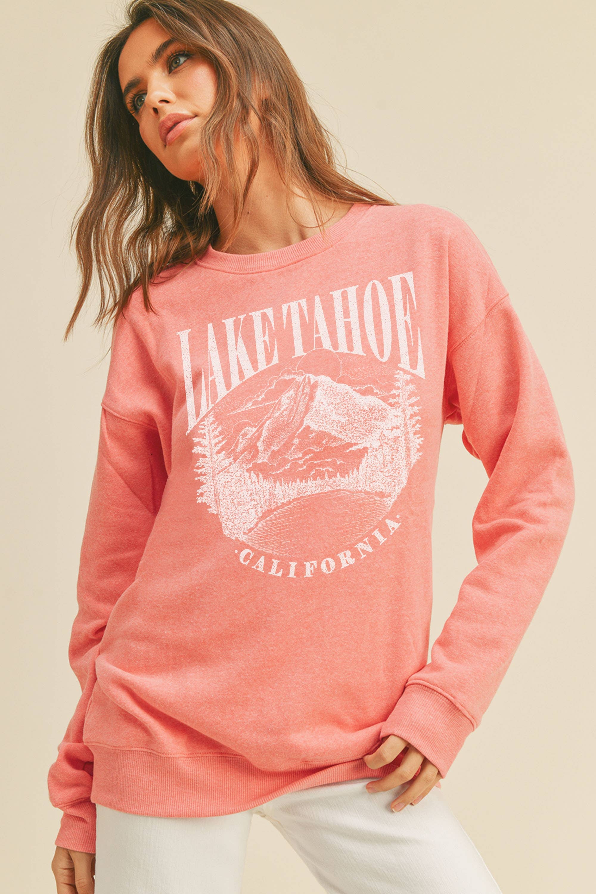 Honestee - Wholesale Graphic Sweatshirt - Women's - Lake Tahoe Graphic Sweatshirt2