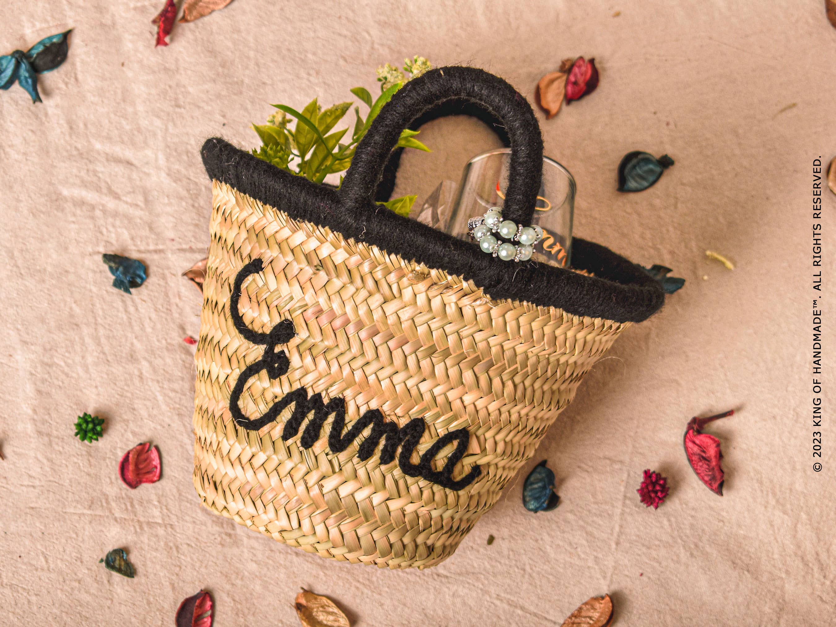 King Of Handmade - Wholesale Beach Bag - Custom embroidered handbags For Bride, Bridal party Gift19