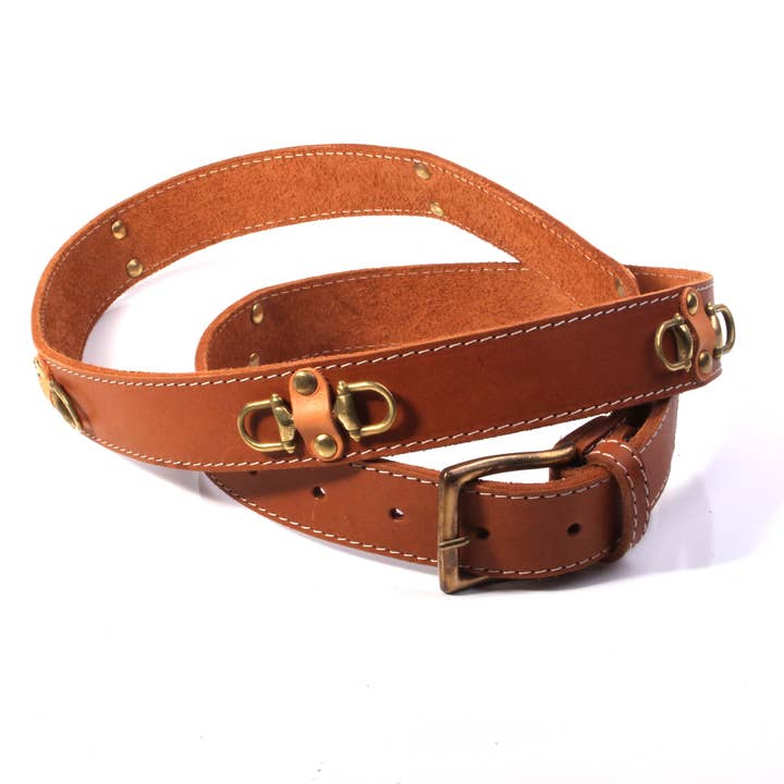 SARL FELINEA - Wholesale Belt - Unisex - Handcrafted belt with horse bit jewelry appliqué