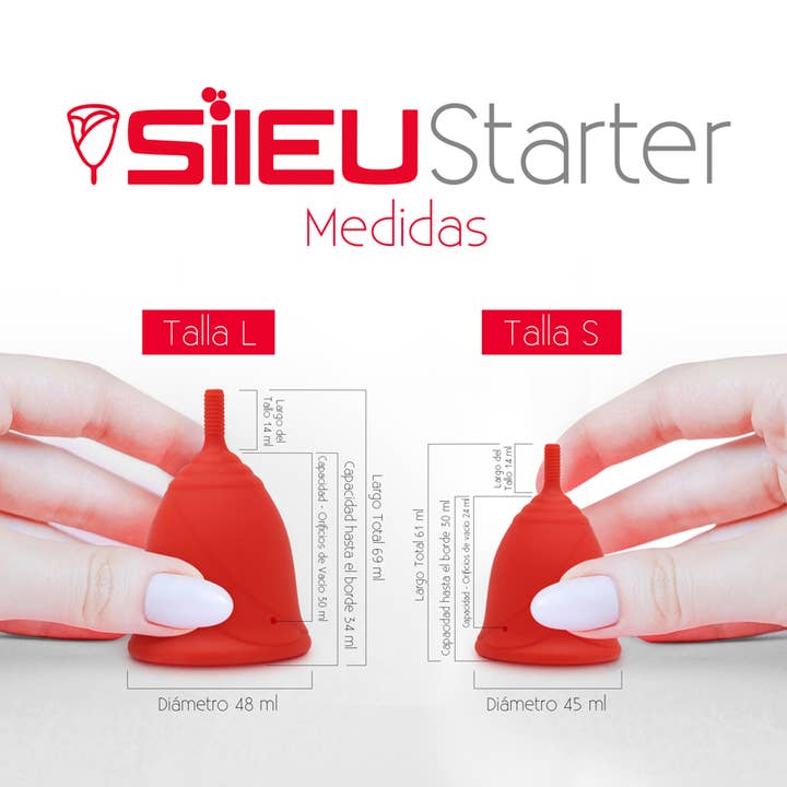 Two Sileu menstrual cups excluding Rose model for wholesale by Sileu