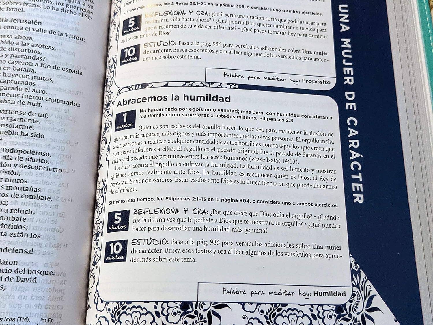 HarperCollins Christian Publishing - Wholesale Religion - NVI, Biblia de la Mamá Ocupada, Leathersoft, Turquesa7