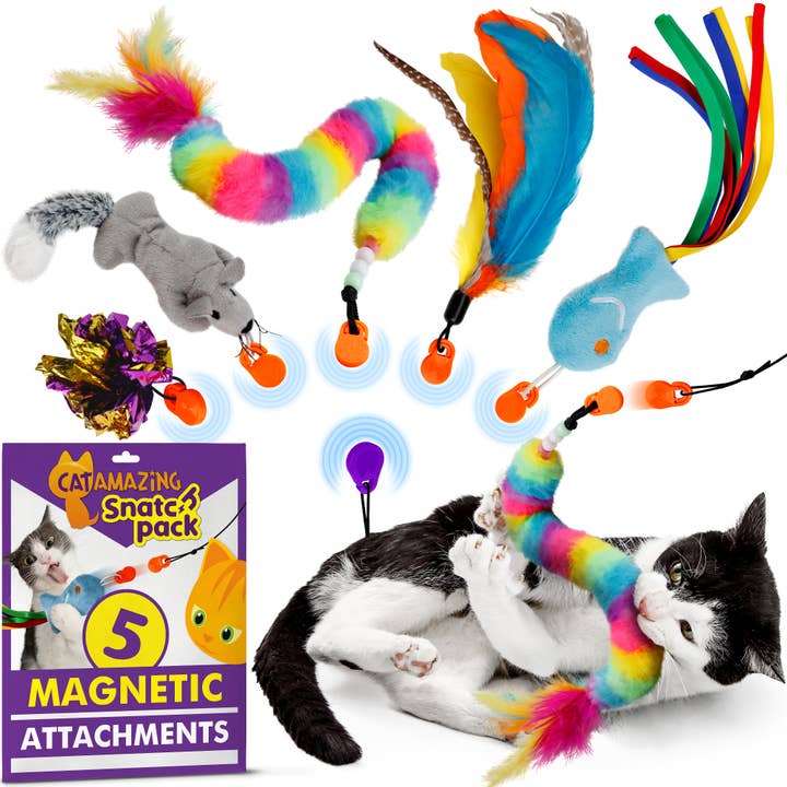 Cat Amazing - Wholesale Pet Toy - Cat - Snatch Pack – 5 Magnetic Attachments for Snatch Wand0