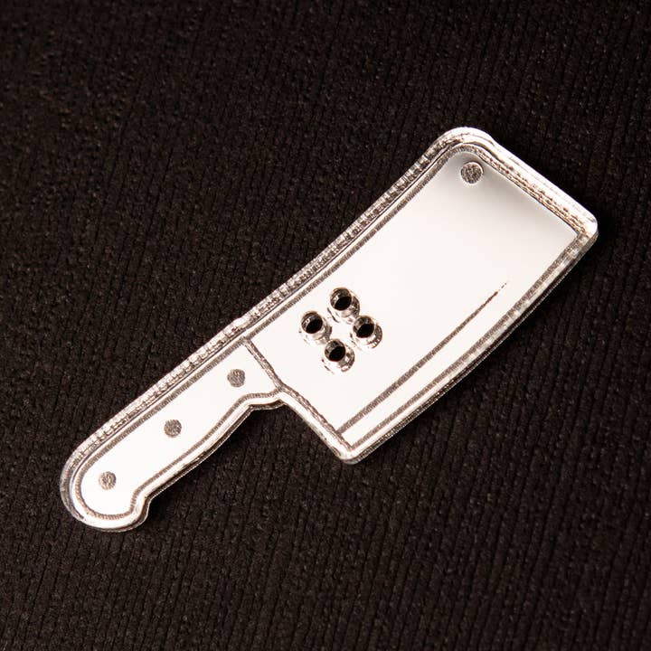 Butcher Knife Button for wholesale by OddBorn