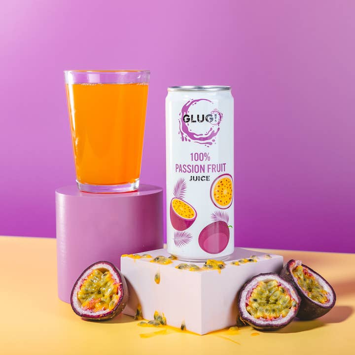GLUG! – wholesale Fruit juice – 100% Passion Fruit Juice (12x320ml)3
