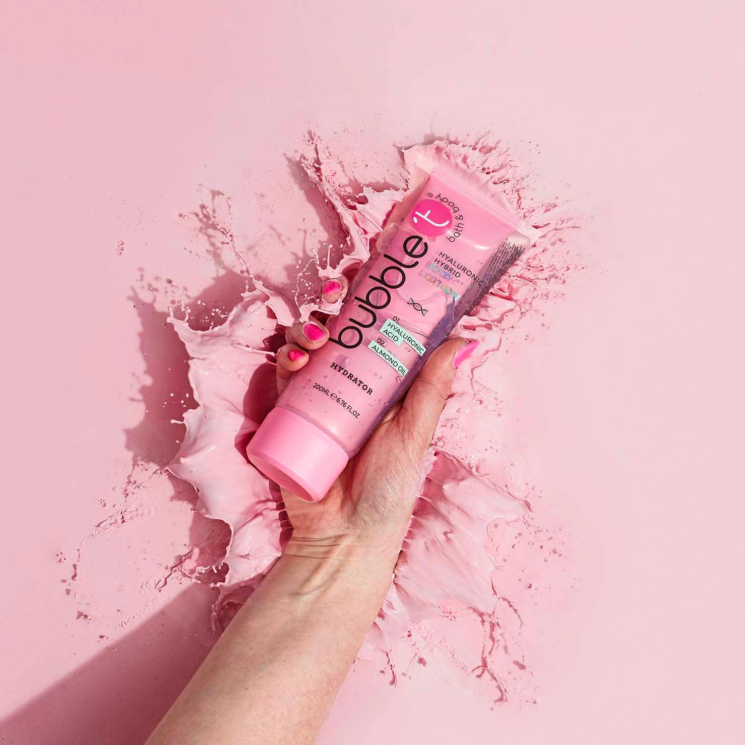 Bubble T Cosmetics - Vente Crème/lotion pour le corps - Duo de Lait Corporel à l'Acide Hyaluronique & Huile d'Amande - 200ml3