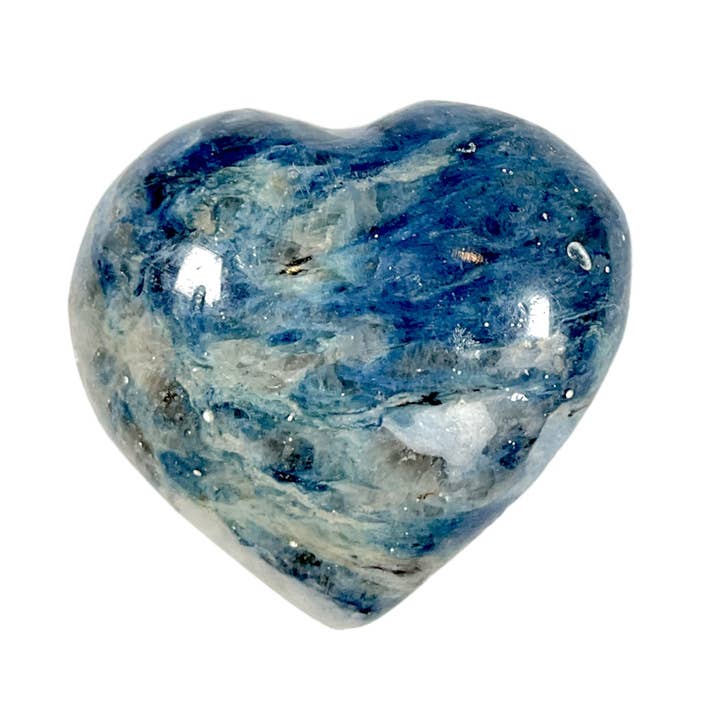 Foliesbijoux - Wholesale Spiritual Stone/Crystal - Single blue calcite heart