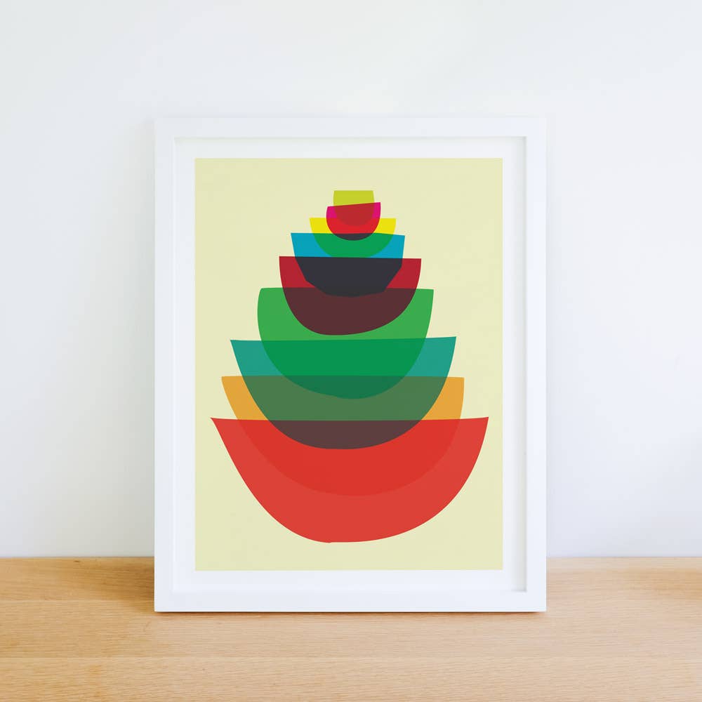strawberryluna - Wholesale Art Print - Giclee Kitchen Art Print Bowl Stack - Kitchen Print3