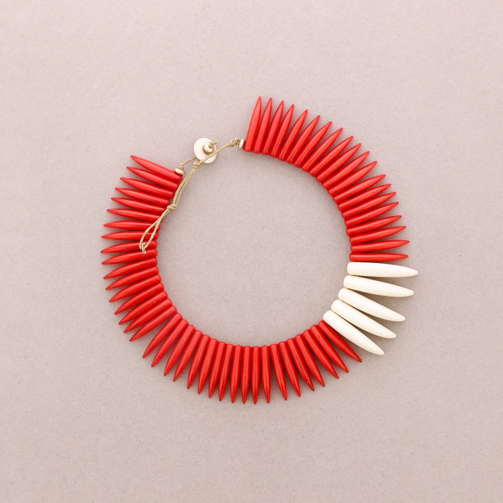 Sonata - Wholesale Snap Jewelry - Resin Horn Choker0