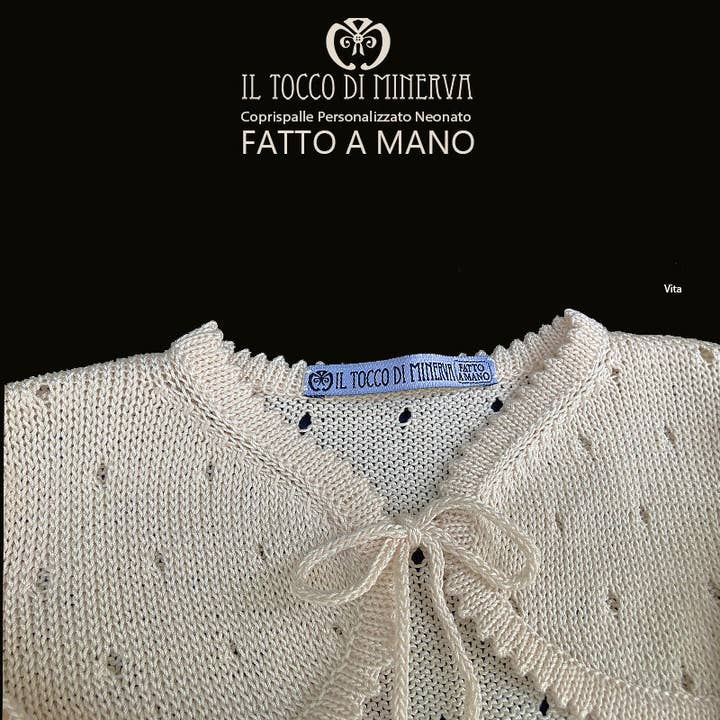 Handgemaakte katoenen babybolero - Leven voor wholesale door Il Tocco di Minerva