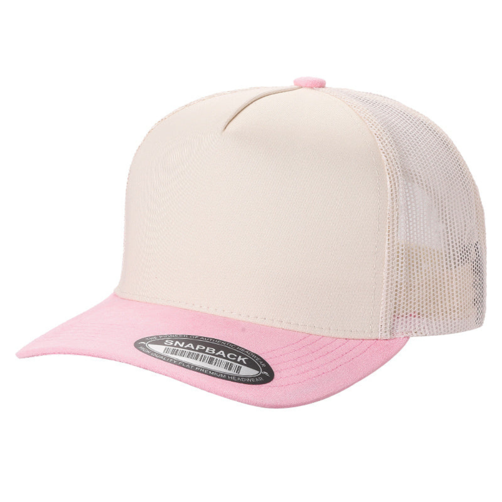 DOBBI – Boné de beisebol - Unissexo por atacado – DOIS TONS TC MALHA NAS COSTAS & ALETAS DE CAMURÇA1