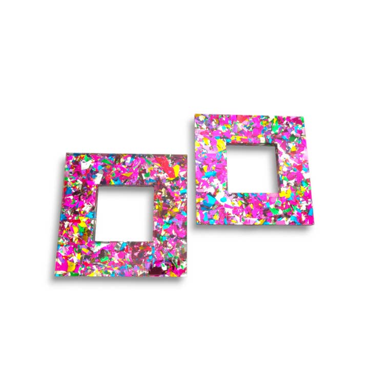 Funk Da Queen - Wholesale Dangle Earrings - Square Of Pegasus | Earrings