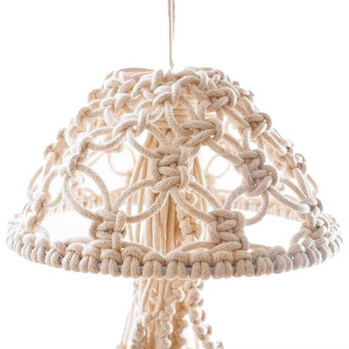 La Bella Monte - Wholesale Chandelier/Hanging Light - Creative Jellyfish Cotton Rope Pendant With String Light3