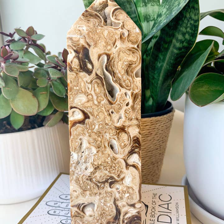 Crystal Vibes Inc. - Wholesale Spiritual Stone/Crystal - Chocolate Calcite Tower3