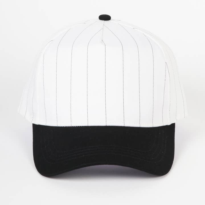 David And Young - Wholesale Baseball Cap - Unisex - Pinstripe Two-Tone Baseball Cap