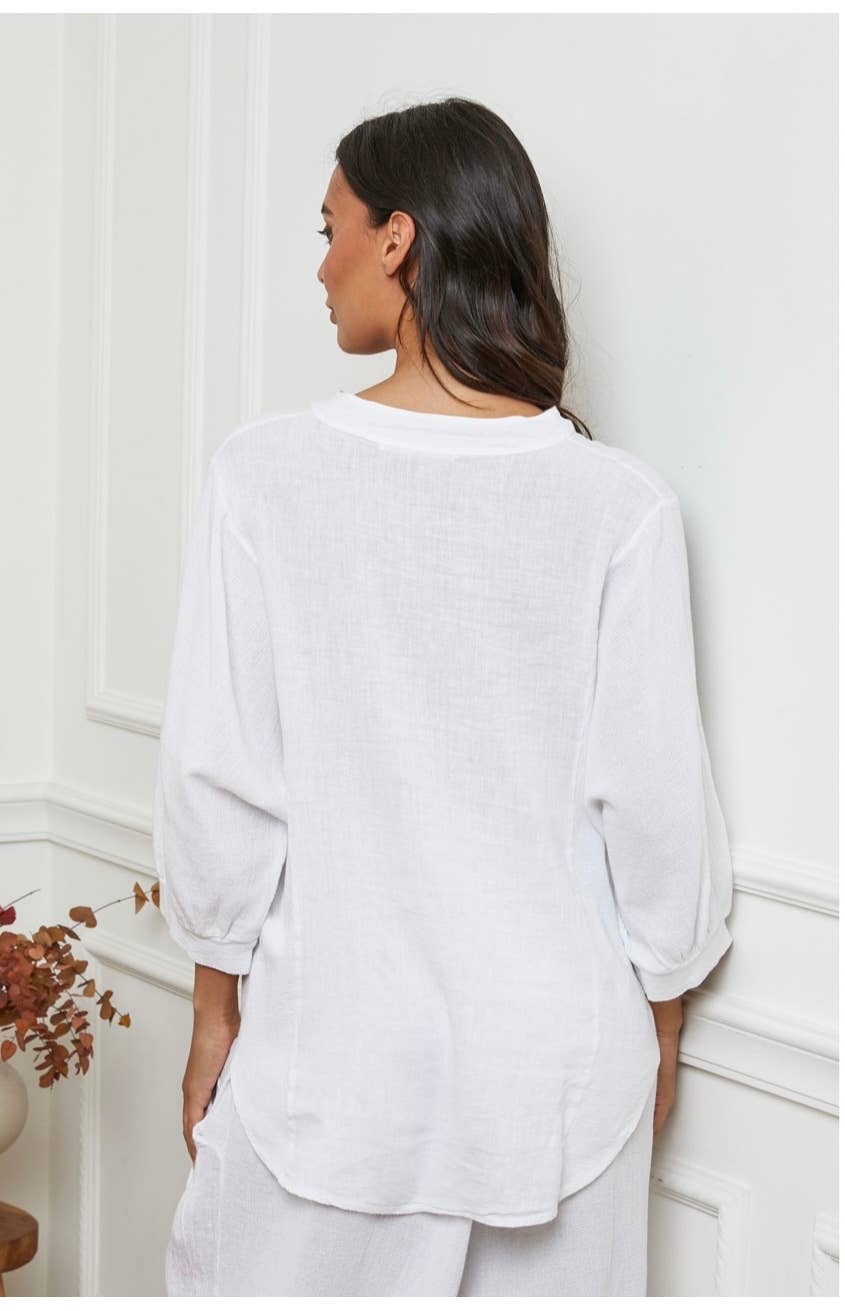 LÉA & LUC – wholesale Shirt – Women’s – 100% Linen Shirt REF. 923032