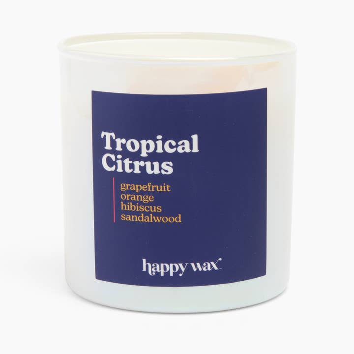 Vela Tropical Citrus de una sola mecha para venta al por mayor de Happy Wax