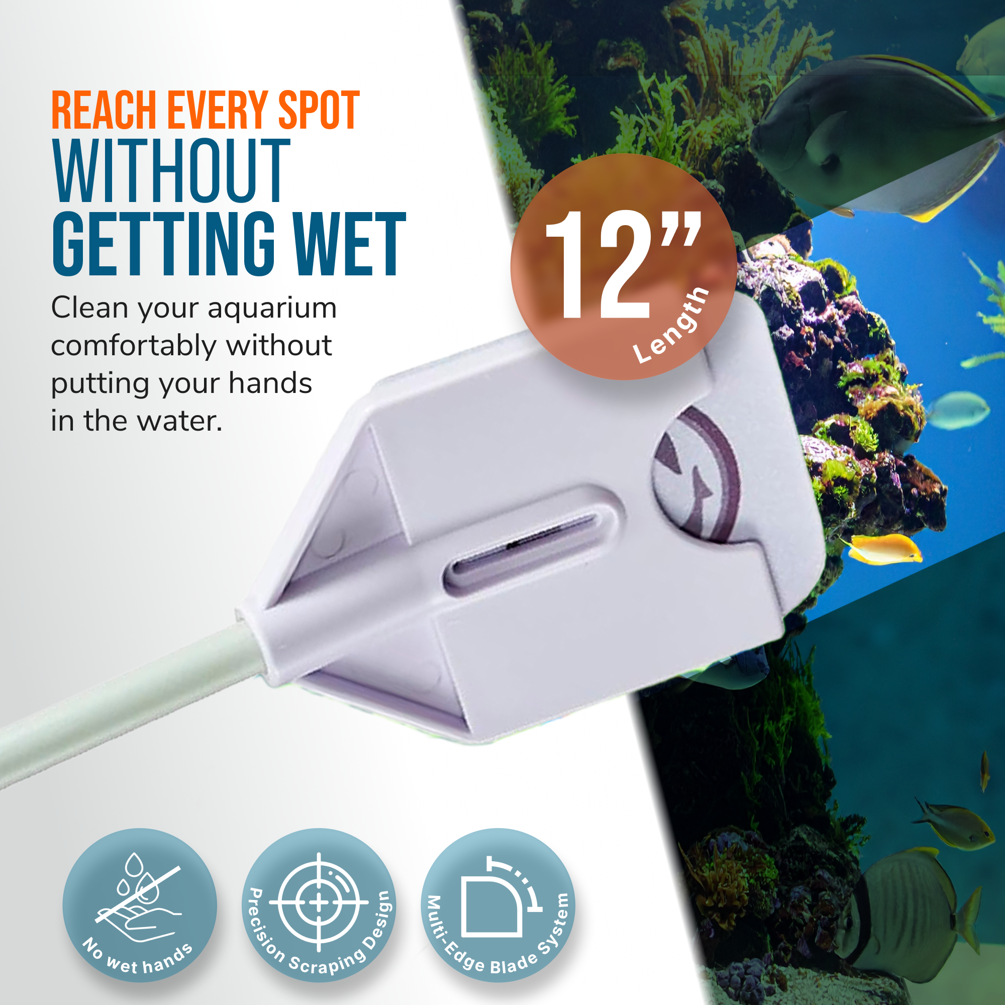 Flipper Aquarium Products - Wholesale Garden Tool - Flipper Platinum NANO Credit Card Algae Scraper4