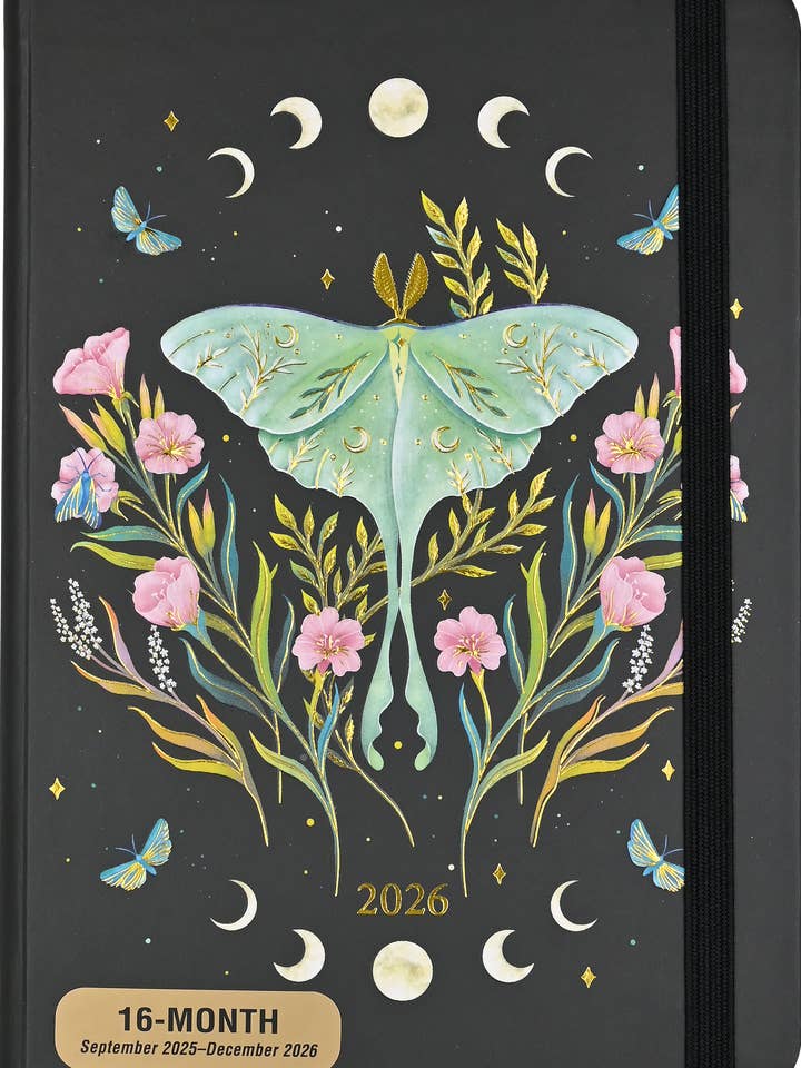 2026 Luna Moth Weekly Planner for wholesale by Peter Pauper Press