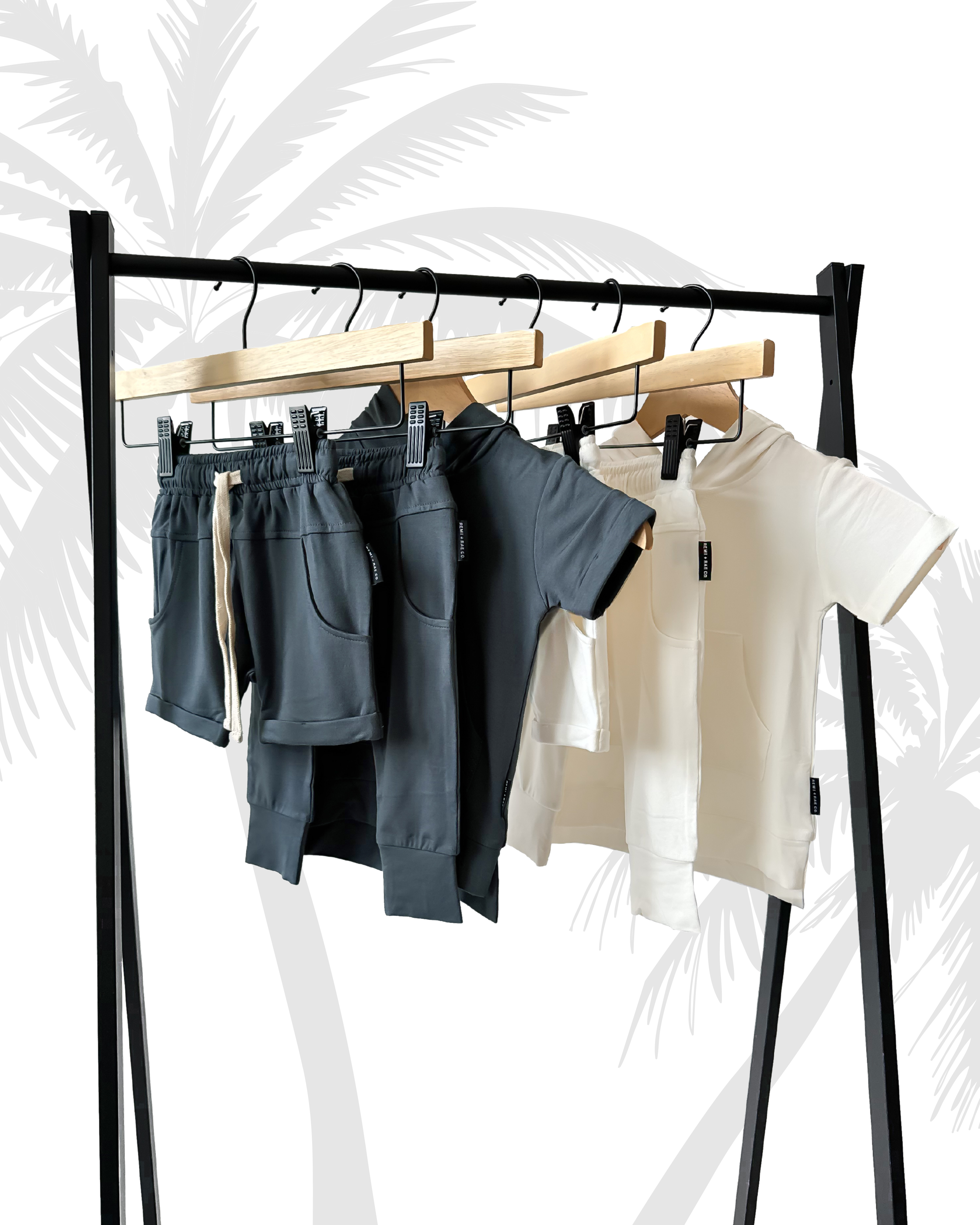 Remi + Rae Co. - Vente Short – enfant - SAROUEL EN BAMBOU - NOIX DE COCO2