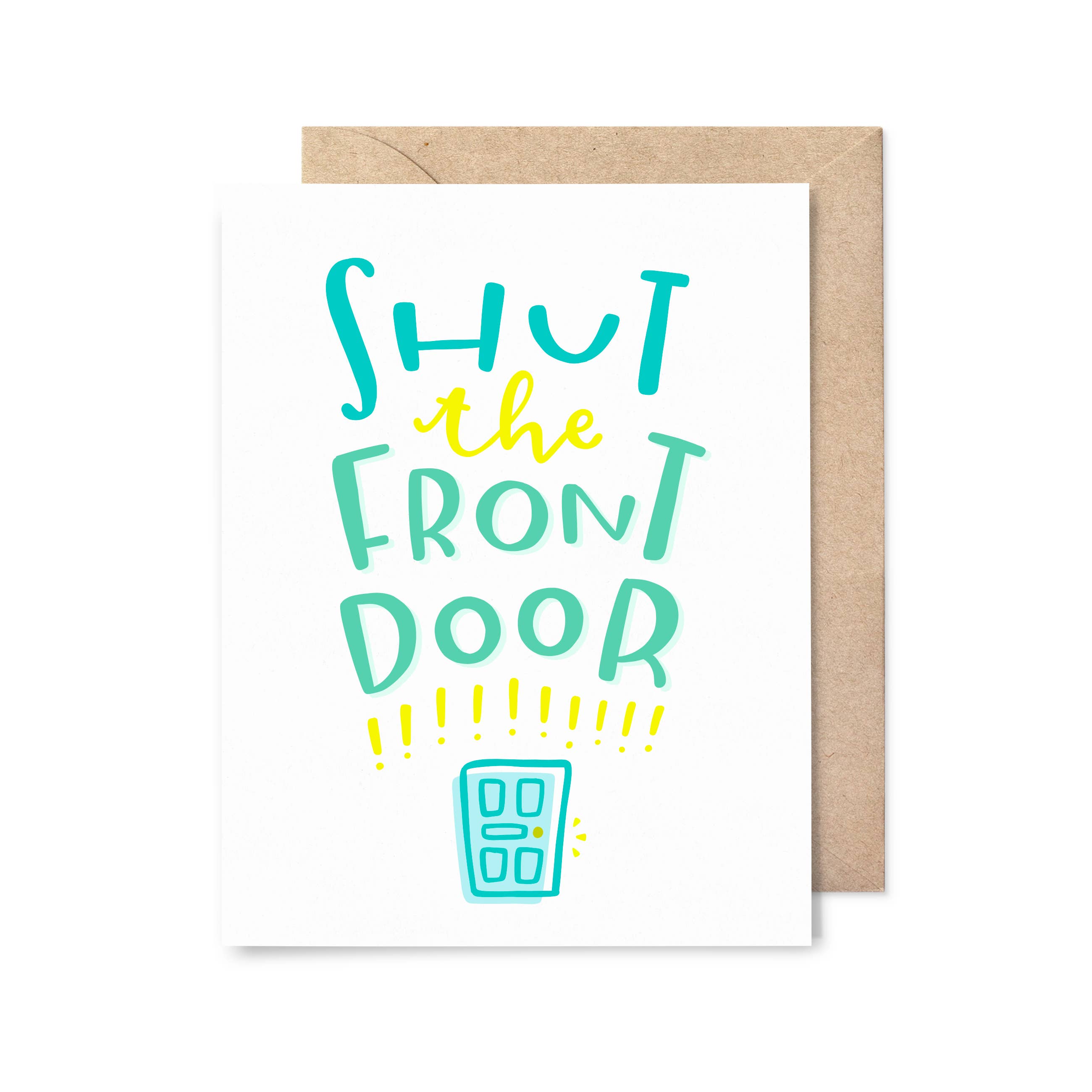 Pinwheel Print Shop - Wholesale Congratulations Card - Shut the Front Door Congrats Card0