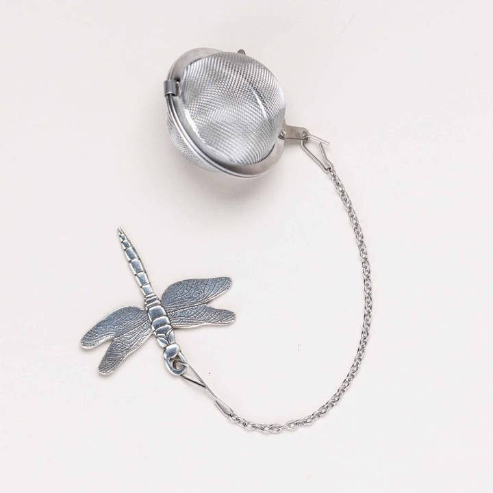 Dragonfly Tea Infuser for wholesale by Danforth Pewter