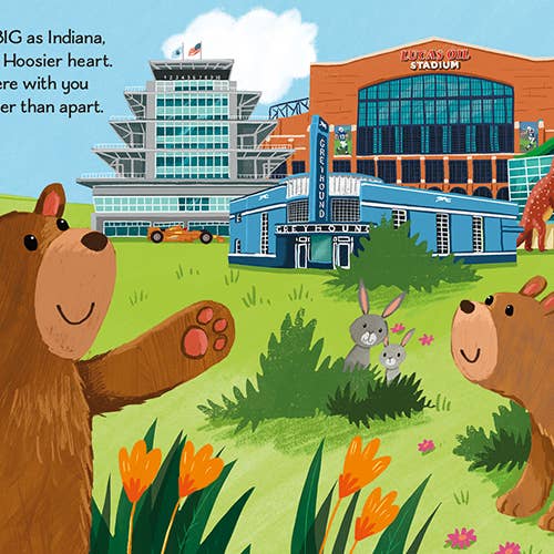 Sourcebooks - Wholesale Baby & Toddler Book (0-2) - I Love You as Big as Indiana (BB)1