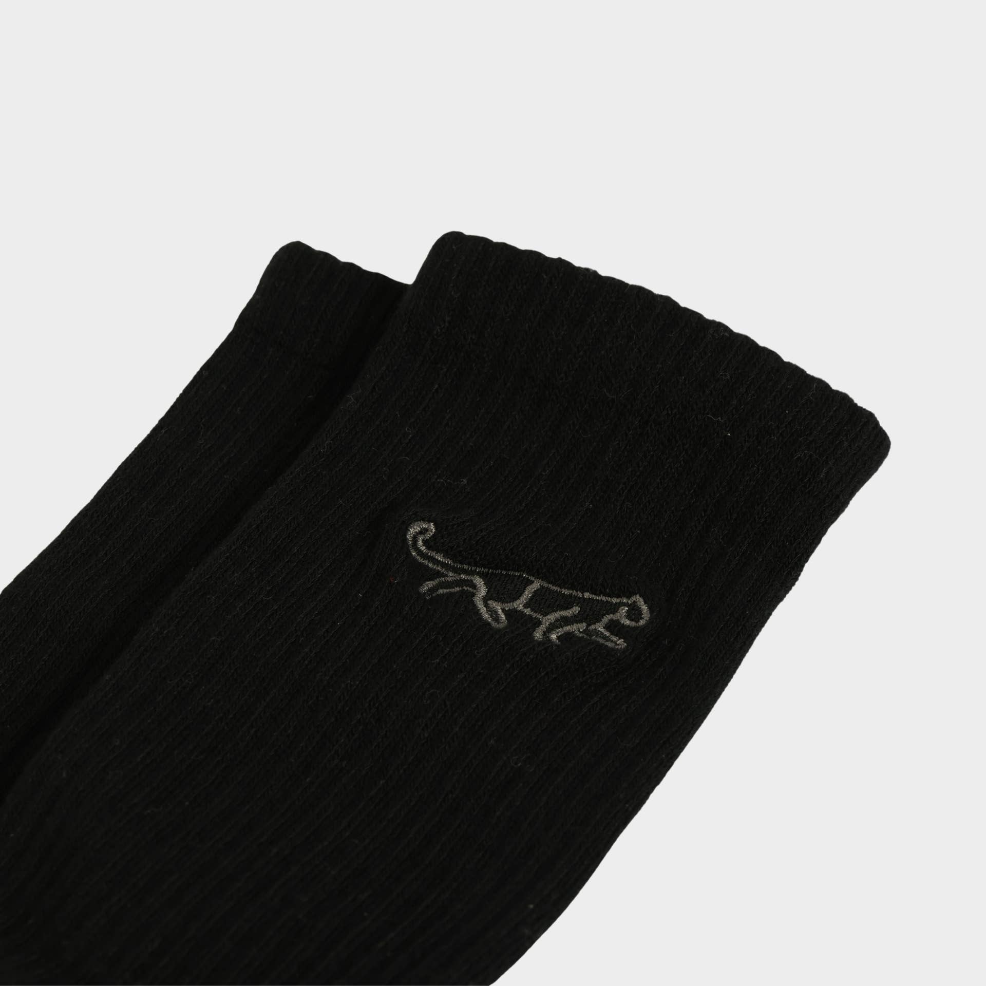 Bare Kind Socks - Wholesale Socks - Unisex - Black Panther Socks | Ribbed Bamboo Socks | Black Socks2